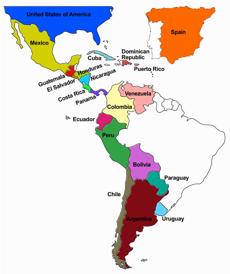 latin american spanish countries latin american spanish countries