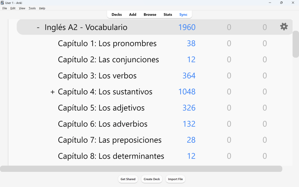 Ingles A2 Vocabulario Anki 1 Ingles A2 Vocabulario Anki 1