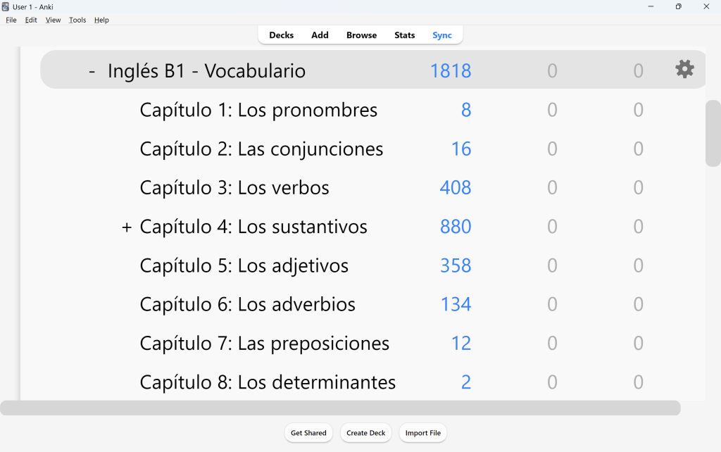 Ingles B1 Vocabulario Anki 1 Ingles B1 Vocabulario Anki 1